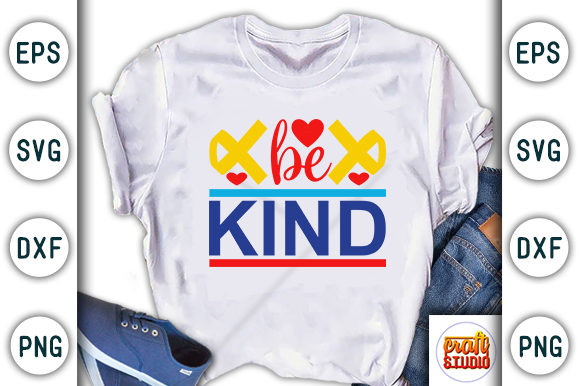 Autism Be Kind: A Versatile Graphics Asset for T-Shirt Designs