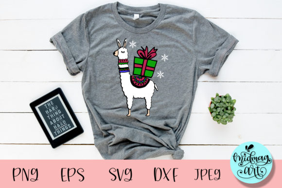 Christmas Llama Svg: A Versatile Graphic for T-Shirt Designs