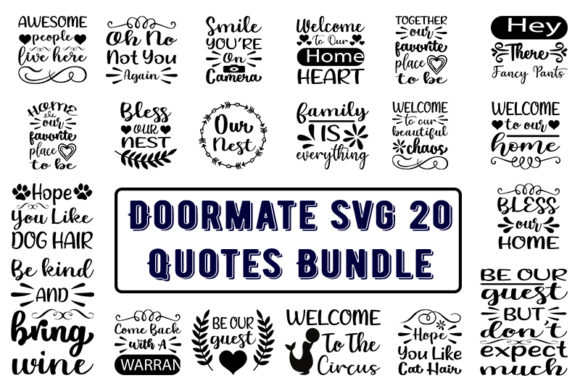 Doormate 20 Quotes Bundle: Perfect for T-Shirt Designs and Graphics