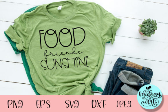 Food Friends Sunshine Svg: A Versatile T-Shirt Design Graphic