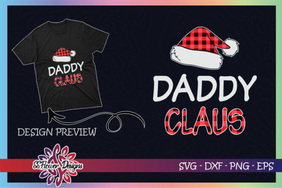 Red Plaid Daddy Claus - Matching Family T-Shirt Designs